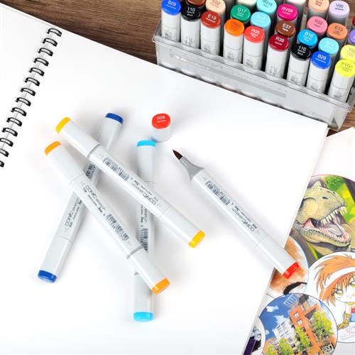 从一代到三代 日本Copic马克笔在动漫设计中的色彩演进与工业精髓